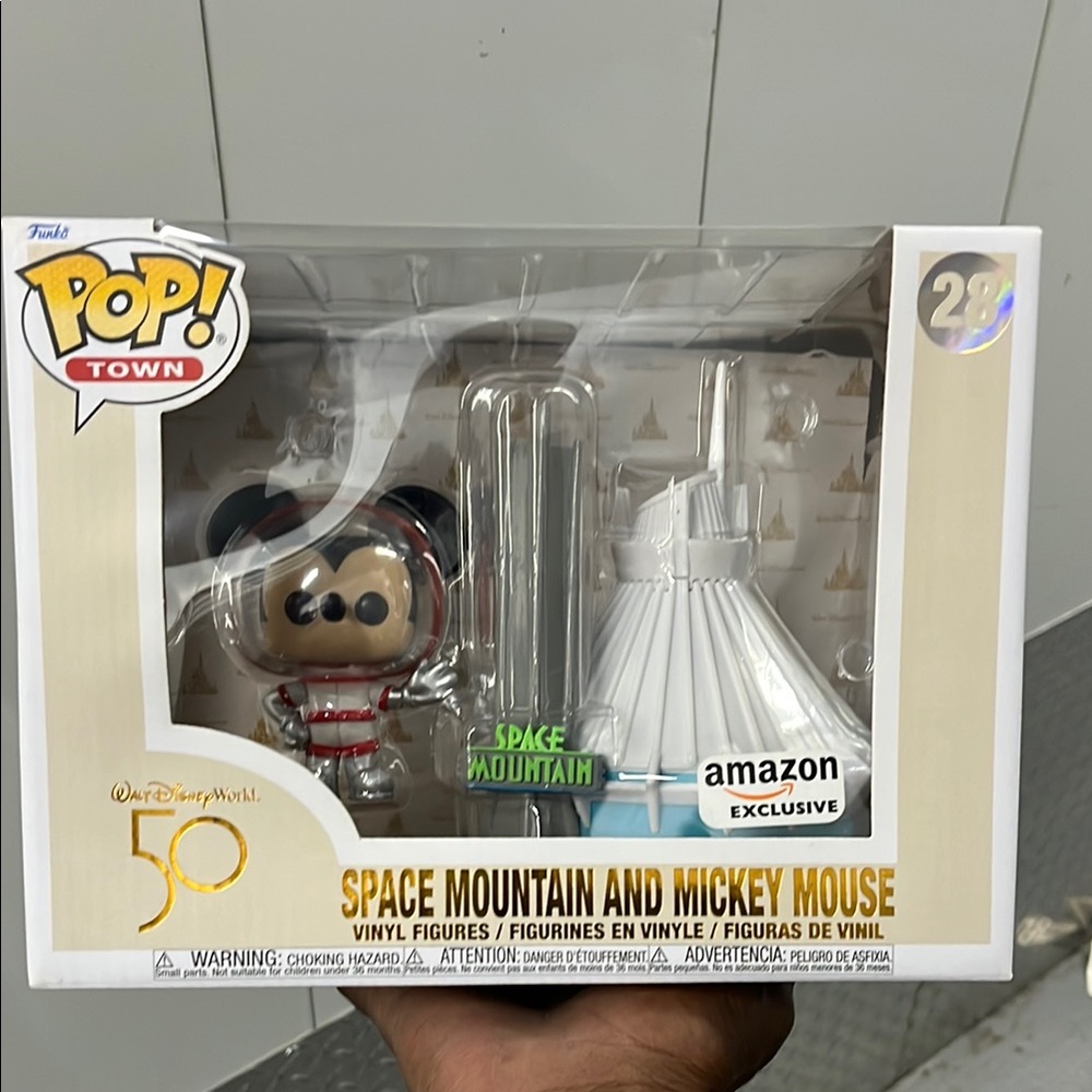 Funko Pop! Town Space Mountain and Mickey Mouse Vinyl Set